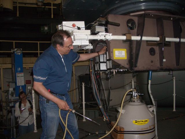 Time to cool the CCD with liquid nitrogen