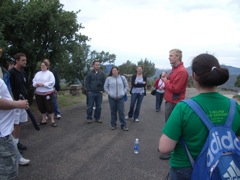 Kyle Fricke begins the telescope tour