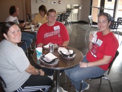 Danielle, Crystal Jackson, and Vejhel at the StarDate Cafe
