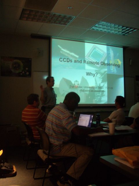 Dr. Lester:  CCDs and Remote Observing