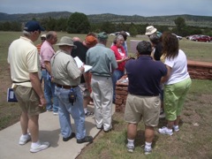 Dr. Hemenway illustrates how to use the Astroscan to view the sun safely.