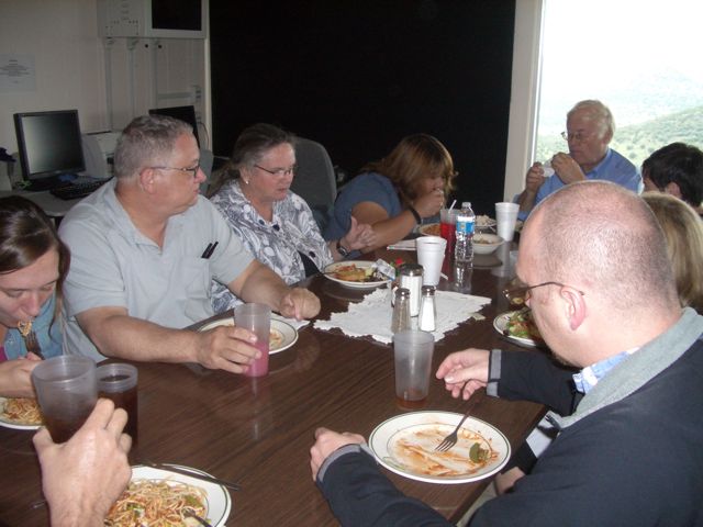 Final lunch at the Astronomers' Lodge