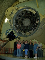 Group photo at the 2.7-m telescope