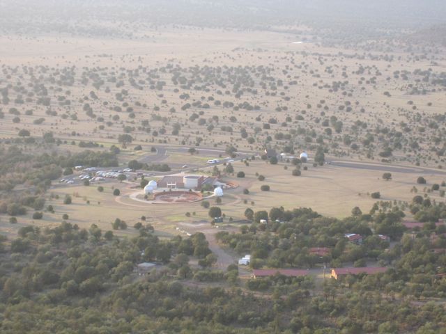 View of the Frank N Bash Visitor Center from the 2.7-m catwalk