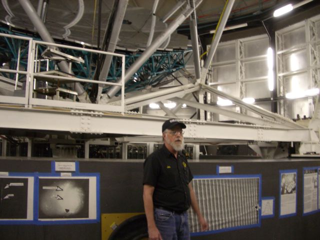 Dr Jim Fowler acts as tour guide.
