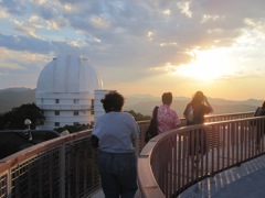 From the 2.7-m, the Otto Struve 2.1-m dome is easily seen.
