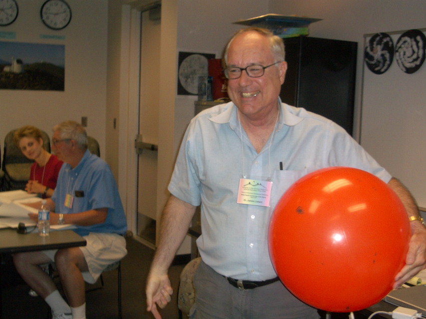 Dr. Jim Liebert and the sun