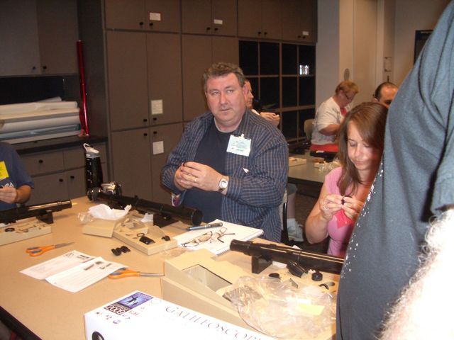 Michael and Alysia also work on making eyepieces