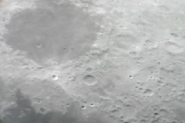 The moon through the Meade 0.4-m telescope