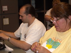 Eric and Kelley Ferguson start on the small parts