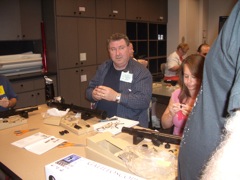 Michael and Alysia also work on making eyepieces