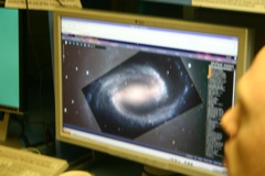 Control room of the 2.7-m telescope