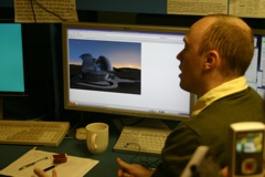Control room of the 2.7-m telescope