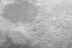 The moon through the Meade 0.4-m telescope