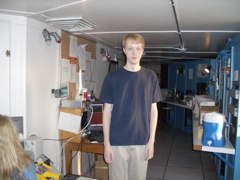 John Wright in the 2.1-m control room