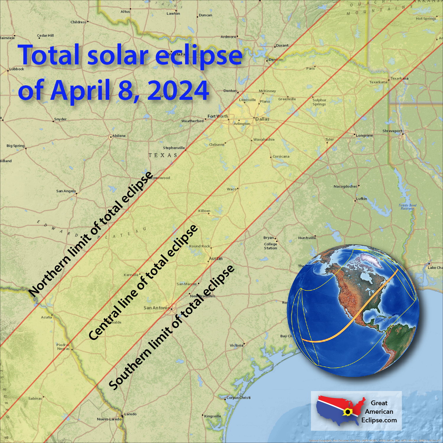 April 8 2024 Eclipse Time Texas Eleen Harriot